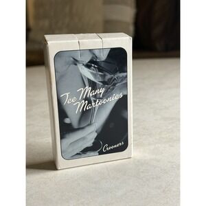 Princess Cruises Crooners Tee Many Martoonies Playing Cards Cocktail Recipes